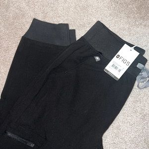 High Wasted Zamora Scrub Pants Black